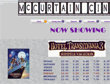 Tablet Screenshot of mccurtaincinema.com